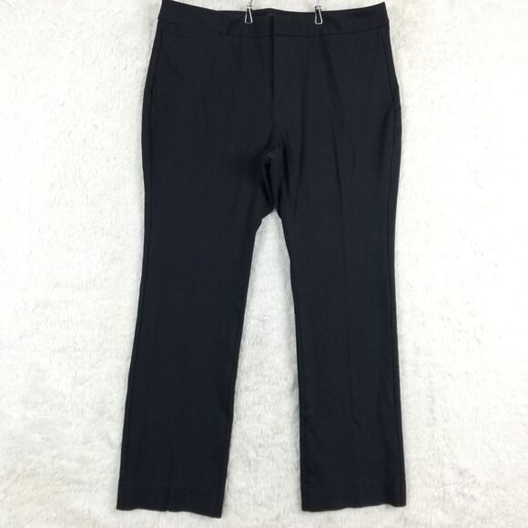 NYDJ Womens Dress Pants Flare Trouser‎ Navy Blue Lift Tuck Stretch Plus 16 - Picture 1 of 11